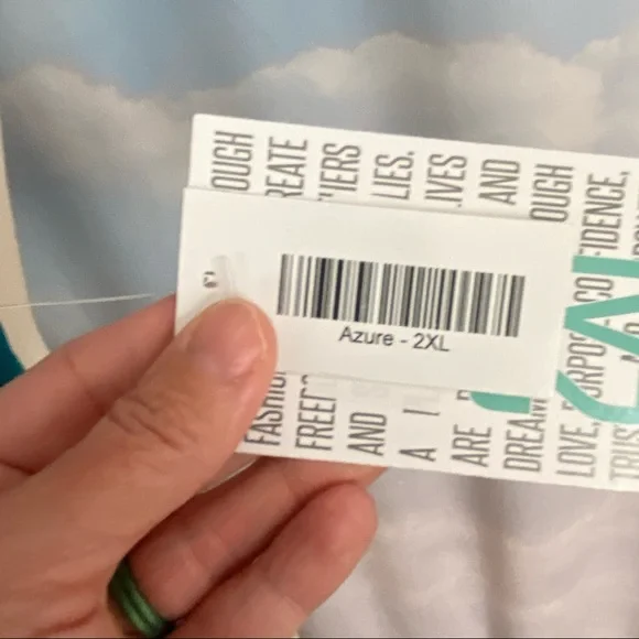 LuLaRoe Azure Skirt 2XL - Picture 4 of 4